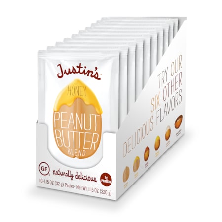 Justins Honey Peanut Butter 1.15 oz., PK60 78494